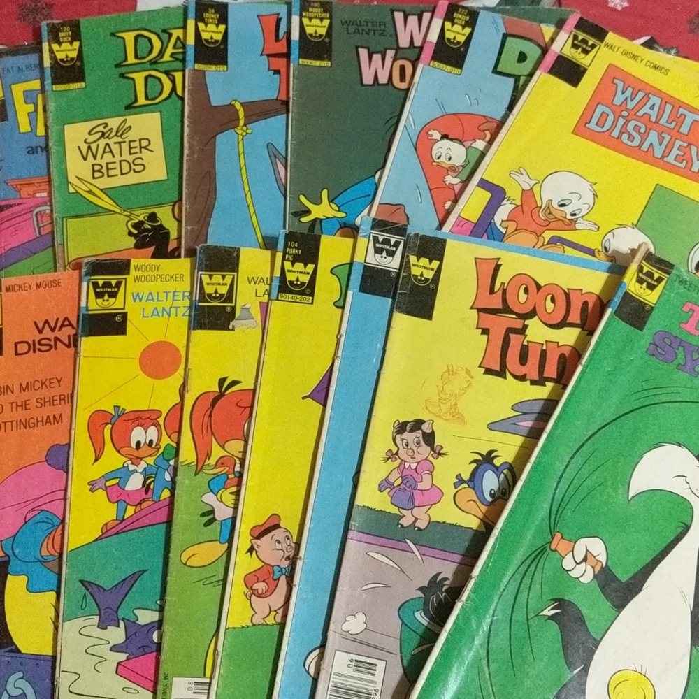 Walt disney comics, lot of 14. 1976 era..